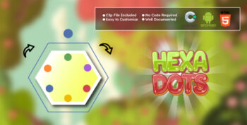 Hexa Dots Puzzle Game: Construct 3 HTML5 & Android Game Templates
