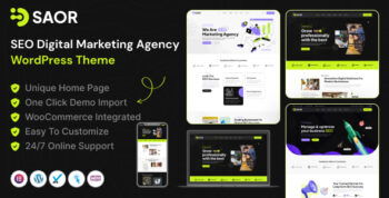 Saor - SEO Digital Marketing Agency WordPress Theme