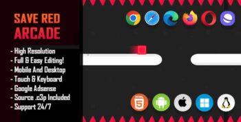 Save Red - HTML5 Game (Construct 3 / c3p)