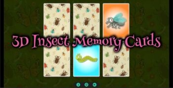 3D Insect Memory Cards - Cross Platform Puzzle Game