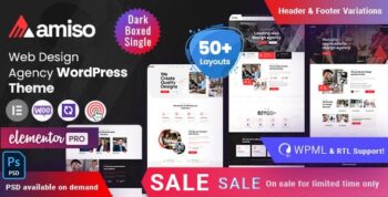Amiso -  Design Agency WordPress Theme