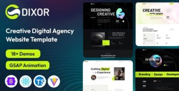 Dixor - Creative Digital Agency React JS Template