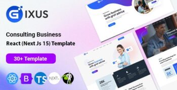 Gixus - Consulting Business React (Next Js 15) Template