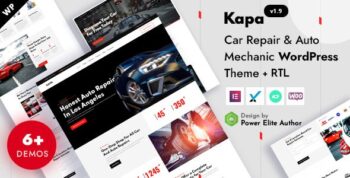 Kapa - Car Repair & Auto Services Elementor WordPress Theme