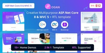 Rogan - Creative Multipurpose ASP.Net Core 8 & MVC 5 template