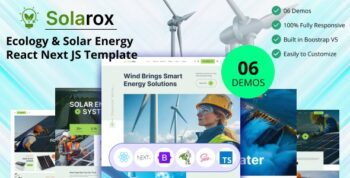 Solarox - Ecology & Solar Energy React Next JS Template