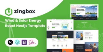 Zingbox – Wind & Solar Energy React Nextjs Template