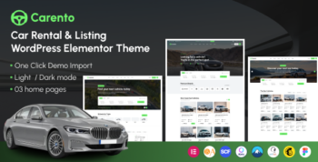 Carento - Car Rental & Listing WordPress Theme